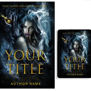 Portada prediseñada para ebook, portada prediseñada para ebook de fantasía, diseño de novela de fantasía para KDP y autopublicación, descarga digital