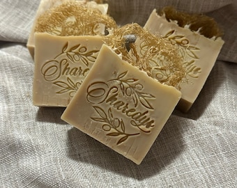 Jabón orgánico en barra hecho a mano / Natural / Lotes pequeños / Proceso en frío