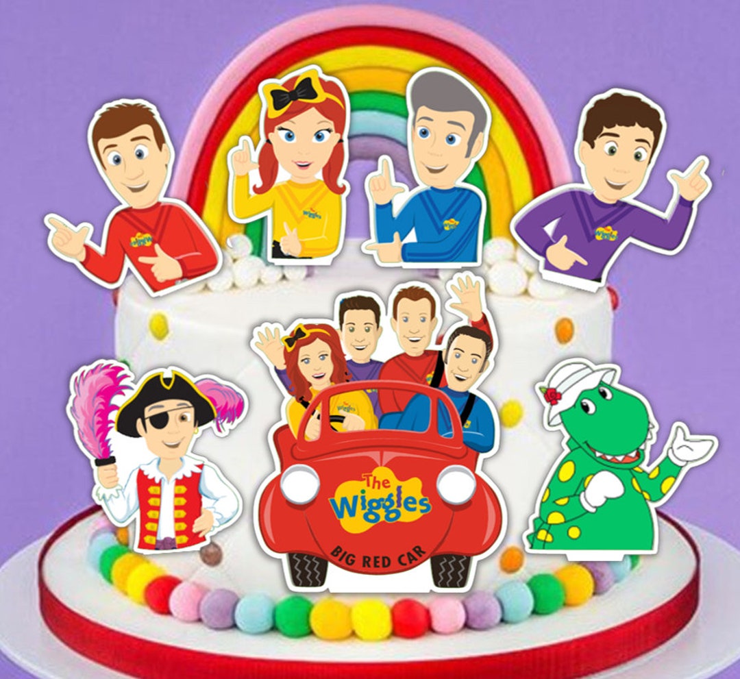 Wiggles Cake Topper Printed Edible Icing Image Emma Big Red Car Icing — free download