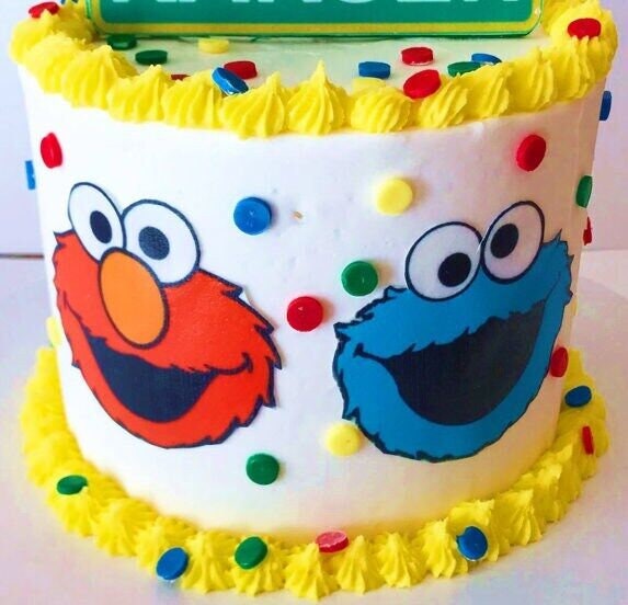Elmo Cake Topper 6x Sesame Street Edible Icing Images Elmo Etsy Australia