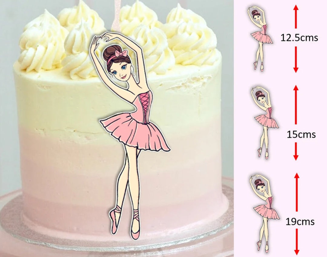Ballerina Cake Topper Edible Icing Image Cut Out Decal Decoration — free download