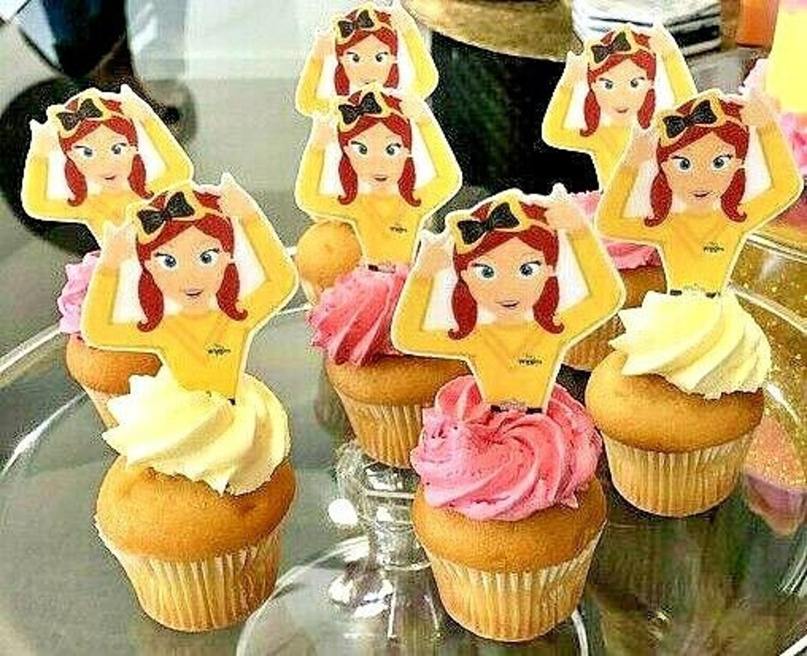 Emma Wiggle Wiggles Edible Wafer Cupcake Cake Toppers Cut Outs Etsy Australia