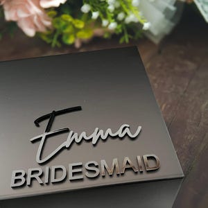 Luxury Personalized Magnetic Gift Box | Custom Box | Bridesmaid Gift | Keepsake Wedding Party Box |Will You Be My Bridesmaid | Gift Box
