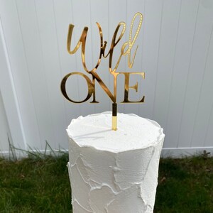 Wild One Birthday Cake Topper, Happy Birthday Cake Topper, First Birthday Cake Decoration