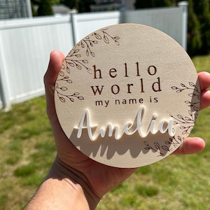 Aankondigingsbord voor aankomst baby