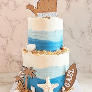 Surf theme | Surf Cake Topper | Surfer Birthday | Wave Cake Topper | Surf Party | The Big One