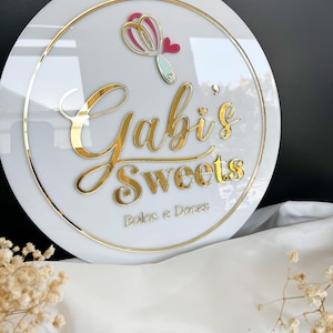 Acrylic Business Logo 3D Sign, Office Wall Decor Door Wall Plaque, Custom Logo Acrylic Business Signage