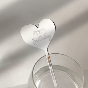 Agitatori per bevande personalizzati Cuore Bomboniere per addio al nubilato Baby Shower Decorazioni per addio al nubilato Agitatori per cocktail in acrilico Bomboniere per addio al nubilato