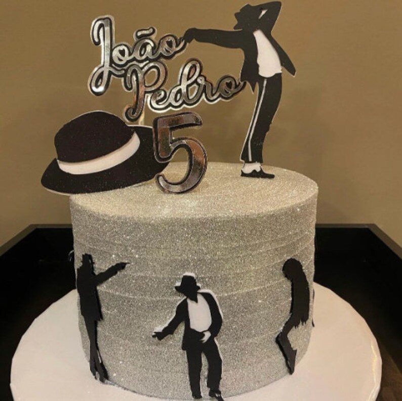 Michael Jackson Cake Topperking of Popmichael Jackson Party Etsy