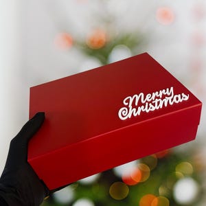 Luxury Christmas Gift Box | Personalized Holiday Box |Custom Logo Christmas Box |Client Christmas Box| Xmas Keepsake Box|Christmas Packaging