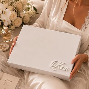 Luxury Personalized Bride & Groom Gift Box | Custom Magnetic Wedding Keepsake Box | Personalized Wedding Gift | Bride Box | Groom Box