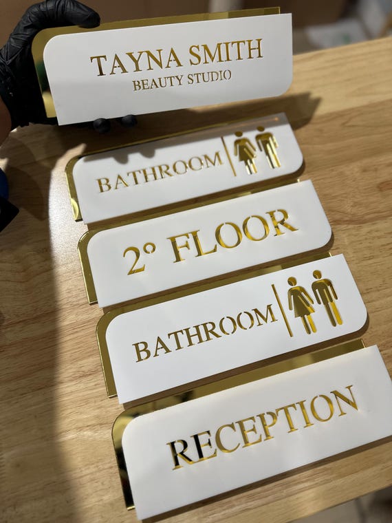 Door sign, 3D Acrylic Sign, Beauty Salon Door Sign,Salon Door Plaque, Treatment Room Door Sign, Lash brow Acrylic door sign, Aesthetics sign