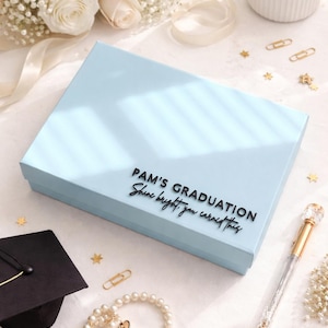 Graduation Keepsake Box 2026 | Personalized Memory Box | Luxury Magnetic Gift Box | Custom Graduation Gift for Her or Him | Class of 2026 image 2