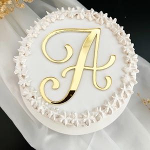 Acrylic Initial Letters Charm, Personalized Wedding Cake Toppers, Decorations, Custom Acryl