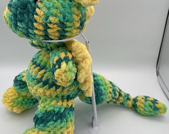 Dutch the Dragon Snuggler Handcrafted Crochet