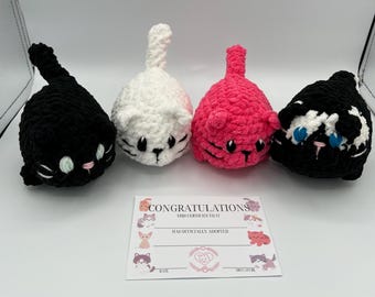 Kitten Plushie-Available in SEVERAL COLORS