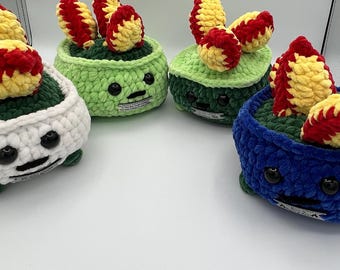 Dumpster Fire Emotional Support Plushie-HANDMADE Crochet-available in 4 COLORS