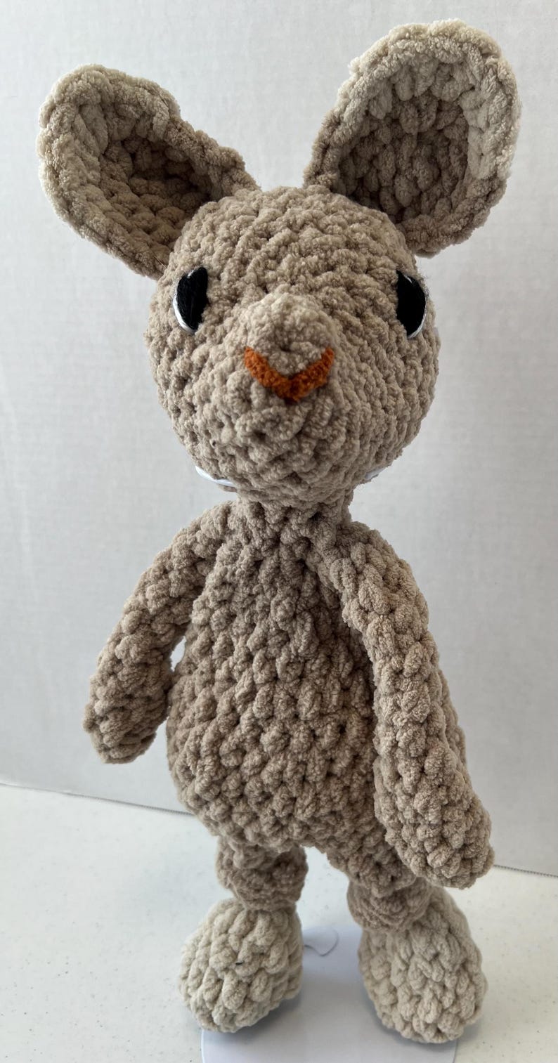 Rye the Rabbit Lovey Large Crochet - Etsy