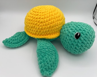 Turtle Plushie-HANDMADE Crochet