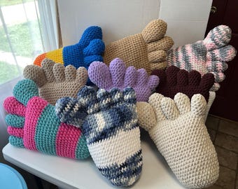Foot Plushie Pillow Handcrafted-NEW COLORS AVAILABLE