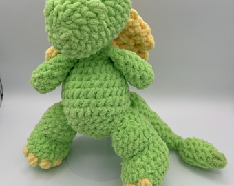 Dutch the Dragon Snuggler Handcrafted Crochet