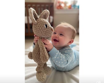 Rye the Rabbit Lovey Large Crochet