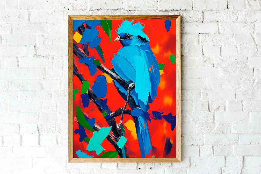 Birds Painting Print Paint Printable Art Printable Wall Art Etsy