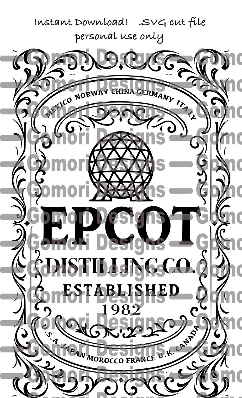 Epcot Distilling - Svg Cut File - Vacation - Country - World - Inspired ...