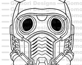 Star Lord Mask SVG Cut File: Guardians of the Galaxy (digital download)