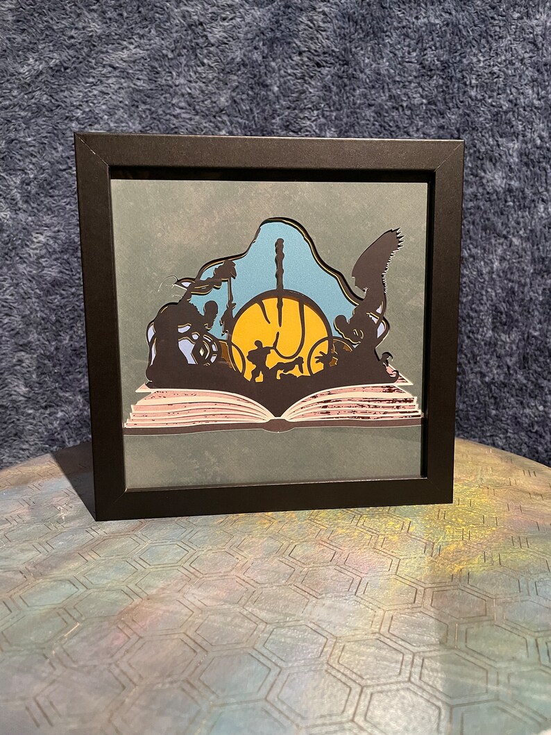 Deathly Hallows Inspired 3D Papercraft Shadowbox Etsy