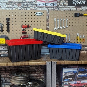 1:10 Scale Storage Bins and Lids - Scale RC Accessories!