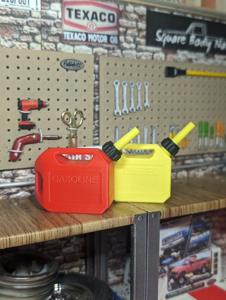 Labelled Fuel Containers 1:10 Scale 5 Gallon Fuel Cans - Scale RC Accessories! - Etsy