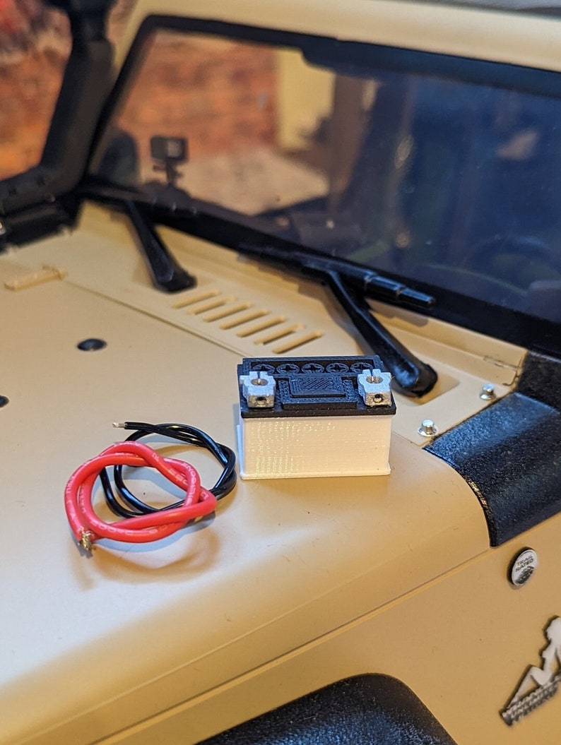 1/10 Scale Rc Battery Terminals and Cables 3D Printed Etsy