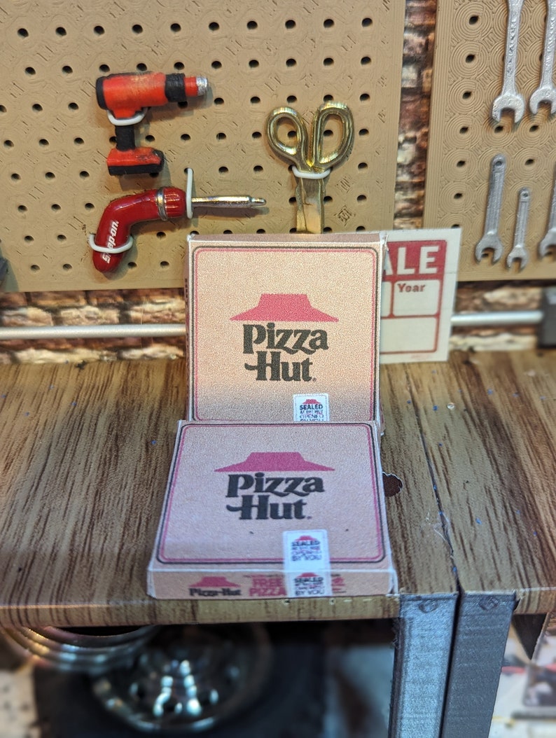 110 Scale Pizza Hut Boxes Scale Shop Accessories Etsy