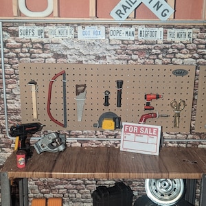 1/10 Scale Shop Peg Board - Scale RC Shop Accessories!