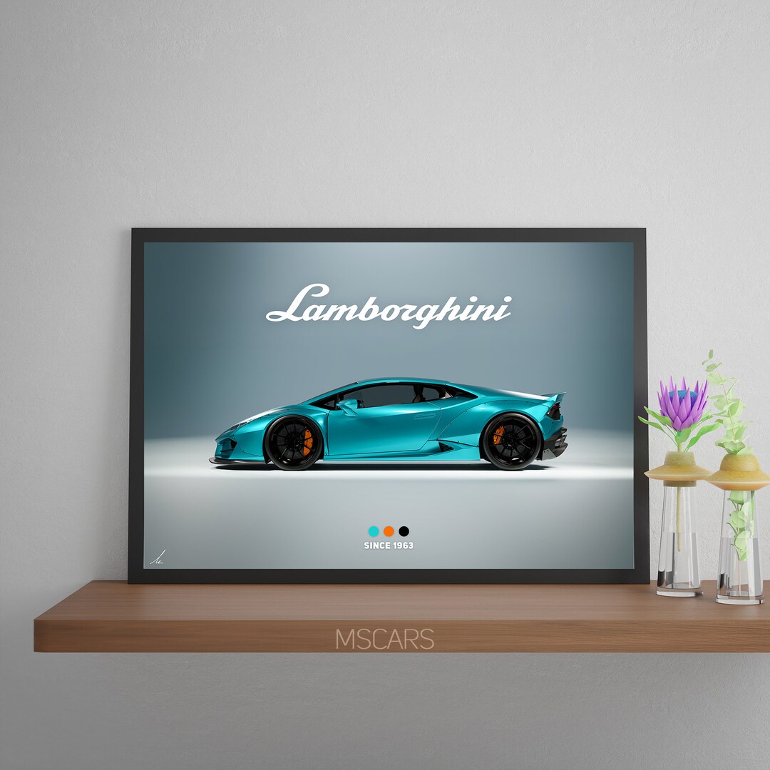 PRINTABLE Lamborghini Huracan Wide Body LBWK Car Poster Wall - Etsy