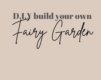 D.I.Y mushroom terrarium fairy garden