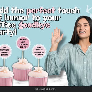 Grappig afscheid cupcake toppers afscheidscadeau voor collega die een nieuwe baan verlaat kaart cadeau collega afscheidsfeest decoraties sarcastische pensioen
