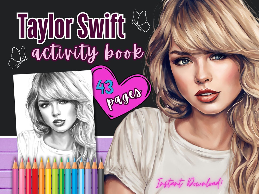 Printable Taylor Swift Coloring Pages Taylor Swift Coloring Book Taylor