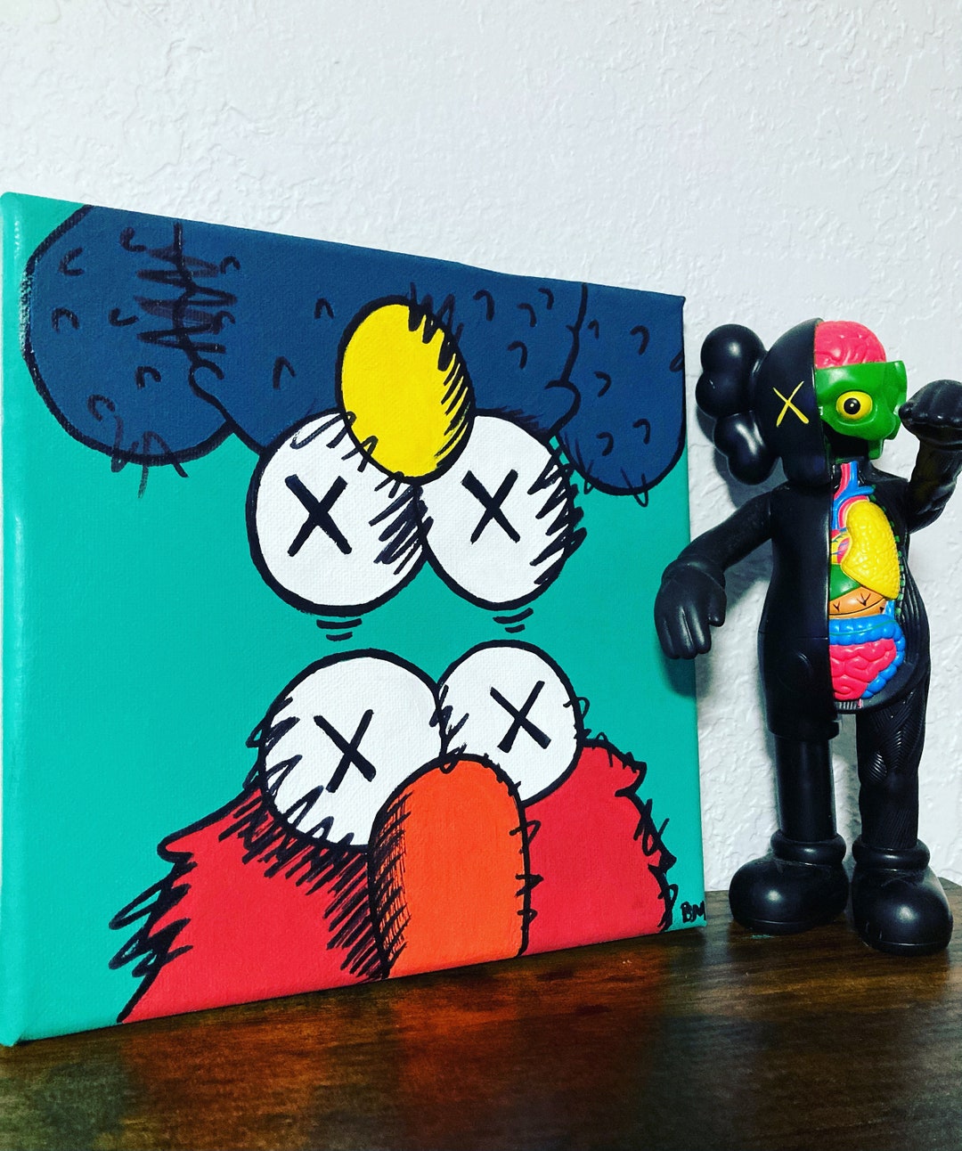 Elmo X KAWS - Etsy