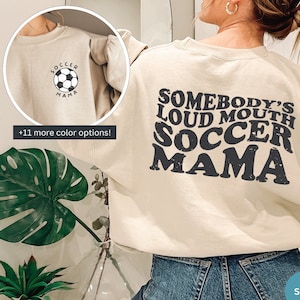 Soccer Mom Sweatshirt | Distressed Soccer Mama Sweater | Soccer Game Sweater | Soccer Sweatshirt | Soccer Mama Shirt | Mom Sweatshirt