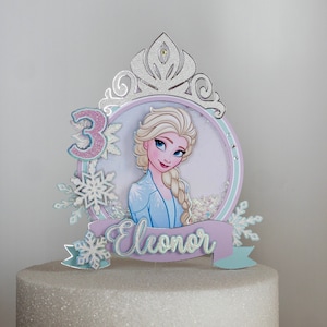 Custom Cake Topper, Frozen Cake Topper, Elsa Cake Topper