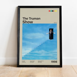 The Truman Show Poster Print, Film Poster Druck, The Truman Show Poster, Film Poster, Film Geschenk, Film Wandkunst