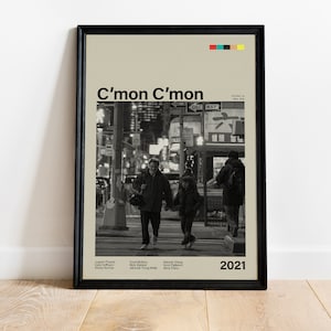 Póster "Vamos, vamos", impresión urbana en blanco y negro, arte de Joaquin Phoenix, decoración de la película "Padre e hijo", póster de drama independiente