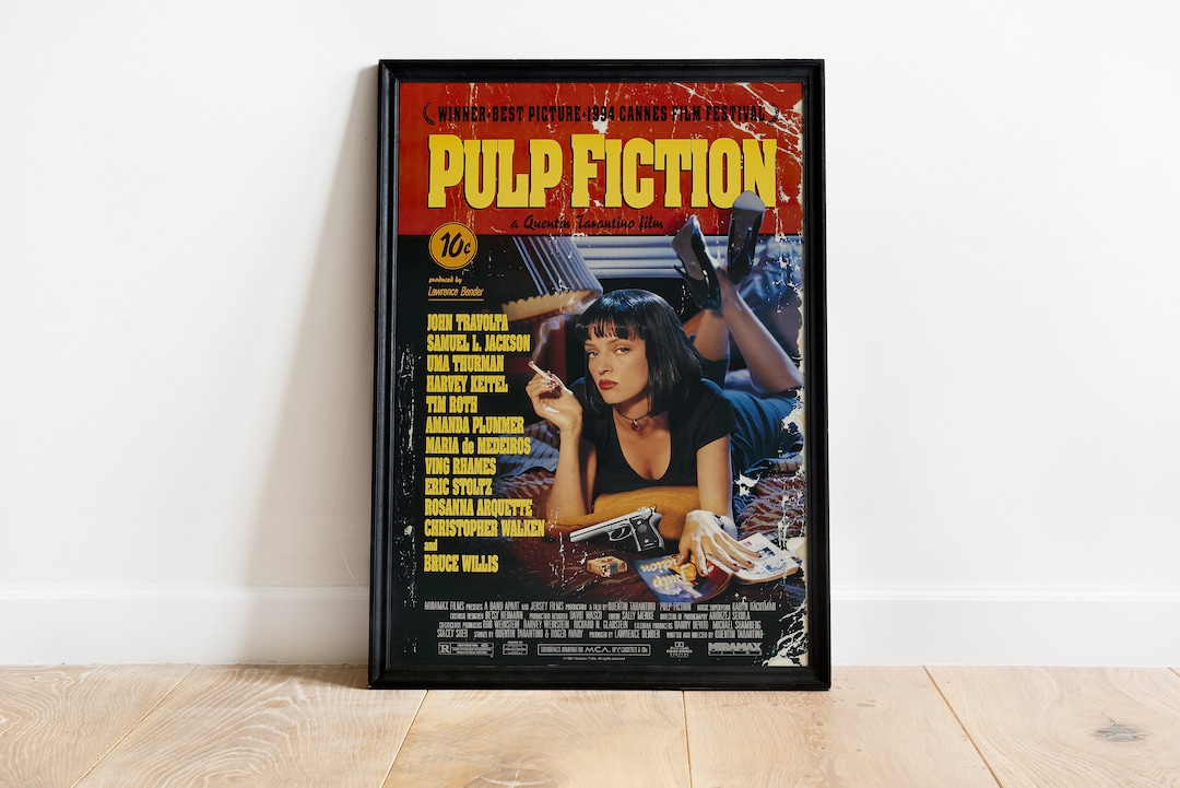 Pulp Fiction Wall Art Pulp Fiction Original 1994 Movie Poster
