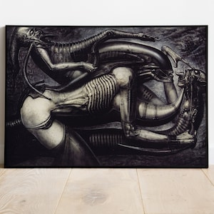 Hr Giger Li Ii Poster, Canvas Wall Art, Family Bedroom Decor, Framed Print, Canvas Print, Graduation Gift