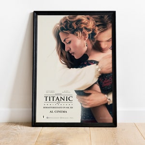 Titanic Movie Poster, Jack and Rose Wall Art, Romantic Film Print, Classic Movie Poster, 90s Cinema Decor, Leonardo DiCaprio Print
