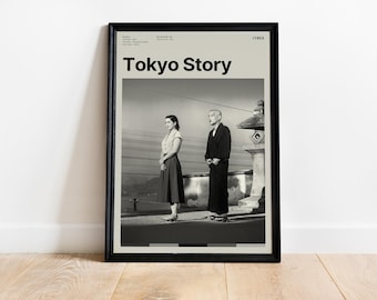 東京物語、小津安二郎、日本映画ポスター、原節子、東京物語