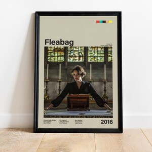 Fleabag Poster, Stained Glass Comedy Art, Phoebe Waller-Bridge Print, Feminist TV Decor, Cult Show Wall Print