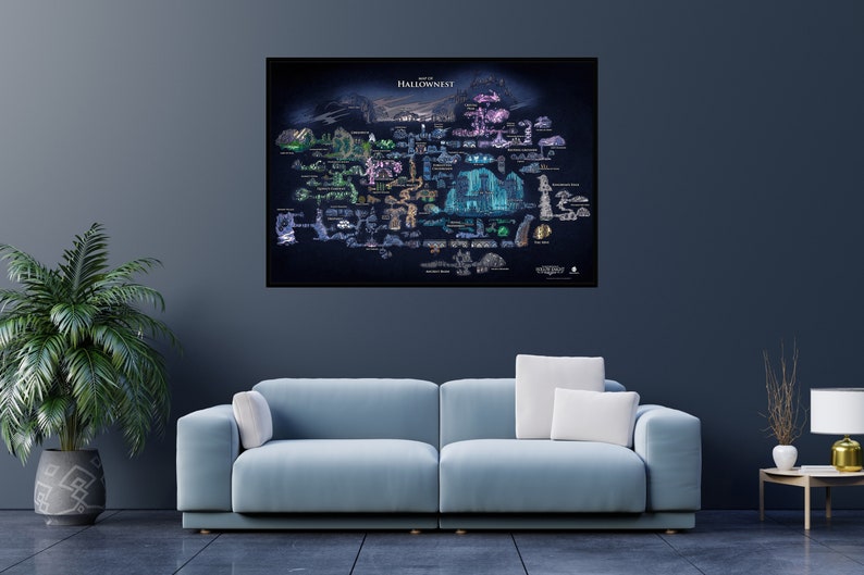 Hollow Knight, Hollow Knight Poster, Hollow Knight Map Poster ...